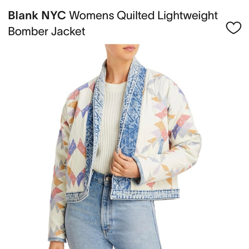 Blank NYC Women's Geometric Quilted Jacket
